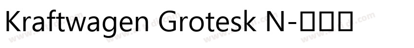 Kraftwagen Grotesk N字体转换